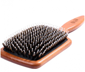 Perie dreapta pentru par cu perna din cauciuc - Rubber Cushion - Keller